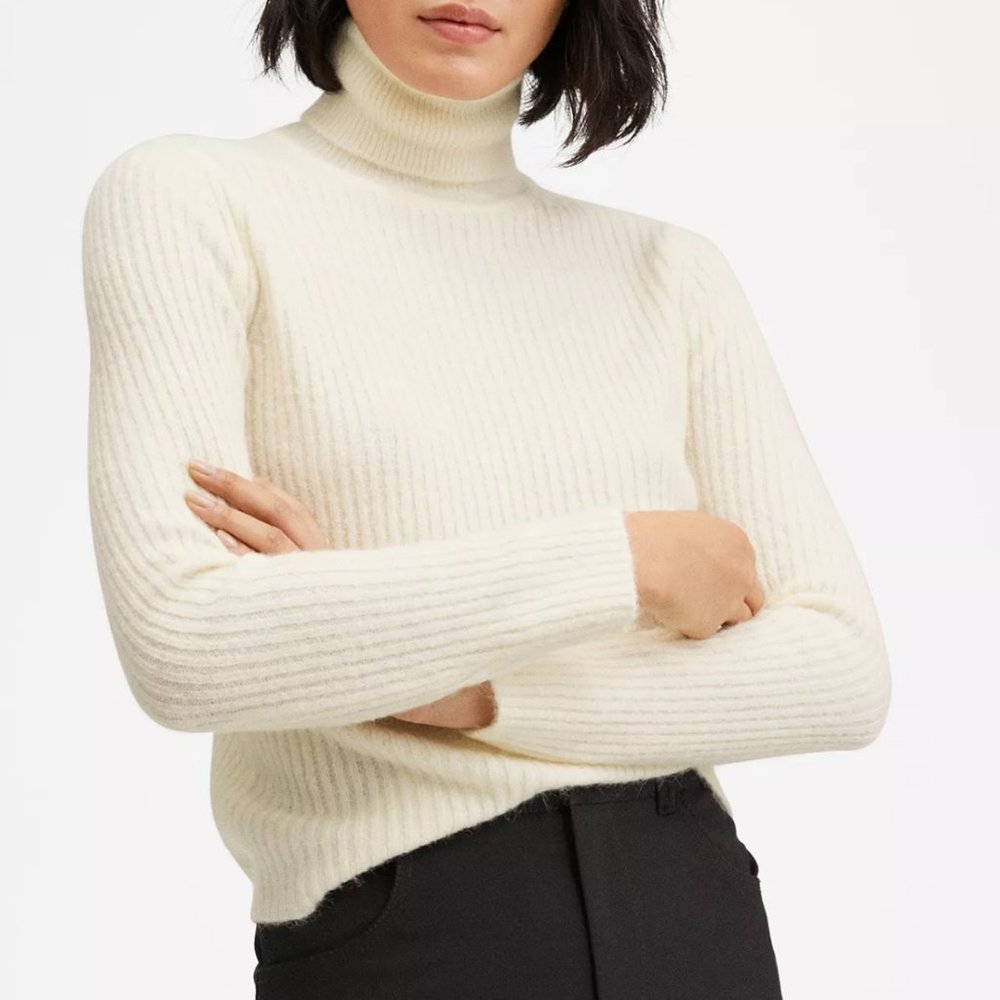 MANGO Cable Turtle Neck Sweater